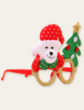 Christmas Cartoon Antlers Glasses