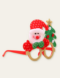 Christmas Cartoon Antlers Glasses