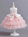 Children's Dress Princess Dress European and American Embroidery Puffy Cake Dress