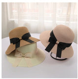 Children's bow beach casual hat
