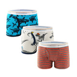 Cartoon Printed Thread Cotton Boxer Briefs