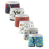 Cartoon Printed Thread Cotton Boxer Briefs