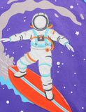 Lucky Sale-Astronaut Affixed Cloth Embroidered Pullover