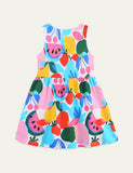 Cartoon Printed Vest Dress