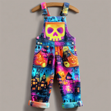Lucky Sale-Halloween haunted house overalls