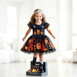 Lucky Sale-Halloween Haunted House Dress