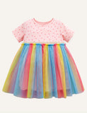 Children's rainbow tulle dresses