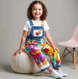 Lucky Sale-Cute reindeer overalls for Christmas kids