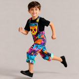 Lucky Sale-Halloween haunted house overalls