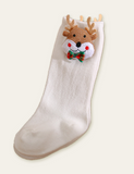 Christmas Tree Elk Funny Socks