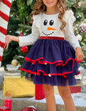 Christmas Sale- Tree Pom Pom Mesh Dress