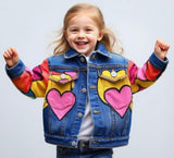 Lucky Sale-Love Pattern Kids' Overcoat