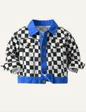 Leopard Print Casual Denim Coat