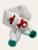 Christmas Elk Cute Fur Ball Scarf