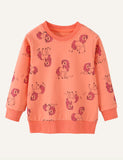Children's Cute Unicorn Printed Long-Sleeved Top