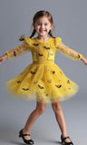 Lucky Sale-Halloween Pumpkin Mesh Dress