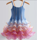 Lucky sale-Colorful flower girl dress