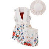 Sleeveless Printed Suit