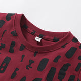 Children's Casual Spotted Short Sleeve Suit