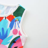 Cartoon Printed Vest Dress