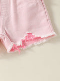 Multi-Color Optional-Girls' Denim Shorts