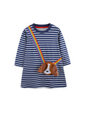 Fashion Patch Long Sleeve Children Shirt