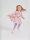 Long Sleeve Applique Dress