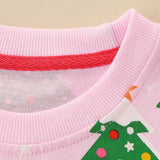 Christmas Sale-Tree Print Long Sleeve Pullover