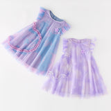Gradient Love Heart Flowers Dress