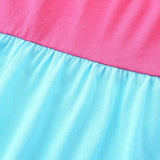 Children's Long-Sleeved Princess Dress Knitted Cotton round Neck Girl's Cake Skirt