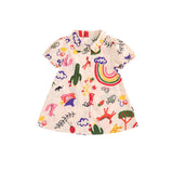 Girls' Graffiti Style Short Sleeve Dress