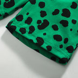 Children's Cartoon Spotted Short-Sleeved Shorts Suit