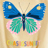 Children's Butterfly Print Short Sleeve Suit