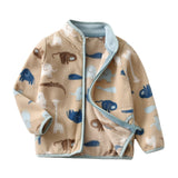 Cars and Dinosaurs Printed Polar Fleece Jacket