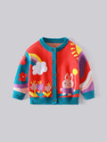 Flowers Rainbow Rabbit Warm Coat