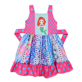 Digital Print Sleeveless Princess Dress