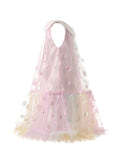 Patch Mesh Princess Dress