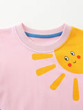 Puppy Embroidered Sweatshirt Suit