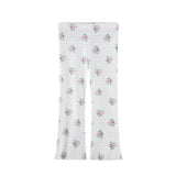 Girls' Flower Wide-Leg Trousers