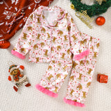 Christmas Printed Homewear Two-Piece Set