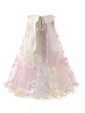 Patch Mesh Princess Dress