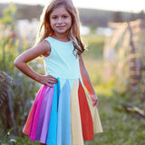 Sleeveless Rainbow Dress