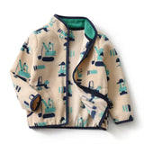 Cars and Dinosaurs Printed Polar Fleece Jacket