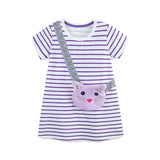 Cartoon Cat Bag Girl Princess Dress