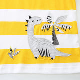 Boy's Suit Dinosaur Embroidered Patch Two-Piece Set