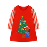 Christmas Sale- Tree Affixed Cloth Embroidered Dress