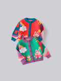 Flowers Rainbow Rabbit Warm Coat
