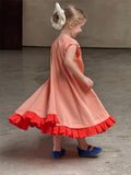 Sleeveless Color Matching Sweet Skirt