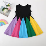 Sleeveless Rainbow Dress