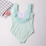 Cartoon Mermaid Princess Printed Swimsuit